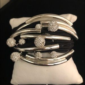 Gillian Julius Silver / Black Charm bracelet